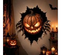 Halloween Break-in 3D Wall Decals, 20x14 Inch Spooky Home Decor (#B)