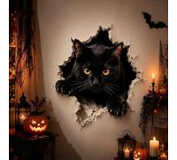 Halloween Break-in 3D Wall Decals, 20x14 Inch Spooky Home Decor (#D)