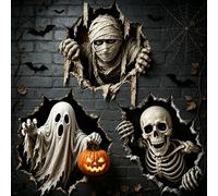 Halloween Break-In 3D Wall Decals,Halloween Breakthrough 3D Wall Decals (#7)