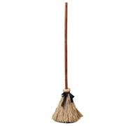 Halloween Broom, Light Up Floating Broom, 43,3 pollici Tall Spooky Sound Decor, Moving Witch Brooms for Yard, Garden, Hallway, Party Display, Immersive Spooky Fun, Brown