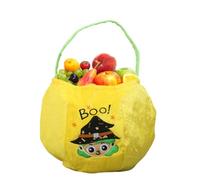 Halloween Bucket - Halloween Candy Bucket | Halloweenn Party Buckett, Embroidered Trick-or-Treat Bag Festival Decoration For Photo Kids Goodies Family Night Holiday Adventures Cosplay Home