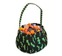 Halloween Bucket, Trick or Treat Candy Bag, Festival Container, 6.3x5.12x1.18 Inches for Kids and Families, Night Adventures, Cosplay Events, Holiday Photos, and Collecting Goodies