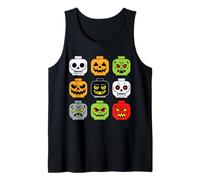 Halloween Building Brick Head Shirt Adulto Uomini Bambini Giovani Ragazzo Canotta
