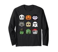 Halloween Building Brick Heads Gioventù Bambini Halloween Maglia a Manica