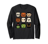 Halloween Building Brick Heads Gioventù Bambini Halloween Maglia a Manica