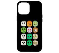 Halloween Building Testa di Mattone Zucca Fantasma Zombie Divertente Custodia per iPhone 12 Pro Max