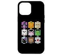 Halloween Building Testa di Mattone Zucca Fantasma Zombie Divertente Custodia per iPhone 12 Pro Max