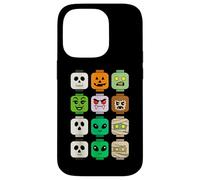 Halloween Building Testa di Mattone Zucca Fantasma Zombie Divertente Custodia per iPhone 14 Pro