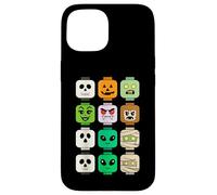 Halloween Building Testa di Mattone Zucca Fantasma Zombie Divertente Custodia per iPhone 15