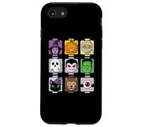 Halloween Building Testa di Mattone Zucca Fantasma Zombie Divertente Custodia per iPhone SE (2020) / 7/8