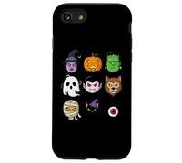 Halloween Building Testa di Mattone Zucca Fantasma Zombie Divertente Custodia per iPhone SE (2020) / 7/8