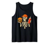 Halloween Burger Skeleton Foodie Burger Cook Chef Canotta