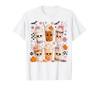 Halloween caffè Kawaii Barista Spooky Maglietta