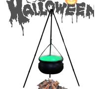 Halloween Calderone, Ciotola per Caramelle di Halloween Decorativa per Servire, Contenitore Decorativo per Tavola Interno Esterno Festa