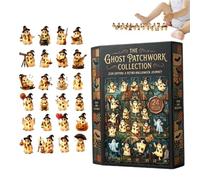 Halloween Calendar Advent - 24 Days Cute Spooky 2D Acrylic Ghost Figures