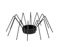 Halloween Candle Holder - Scary Iron Spider Led Candle Holders, Gothic Table Centerpiece Decor For Porch Tabletop Shelves Mantels Fireplaces Hotel Lobbies Banquets, 14.8x14.8x5.5cm/5.83x5.83x2.17 Inch