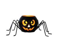 Halloween Candle Holder - Spider Pumpkin Holiday Decor | Seasonal Candle Holder For Home Apartment Dining Room Bedroom Porch Garden Halloween Parties