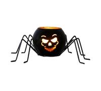 Halloween Candle Holder - Spider Pumpkin Holiday Decor | Seasonal Candle Holder For Home Apartment Dining Room Bedroom Porch Garden Halloween Parties