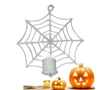 Halloween Candle Holder, Spider Web Stand with Strong Look, Holiday Tool