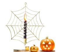 Halloween Candle Holder, Spider Web Stand with Strong Look, Holiday Tool