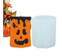 Halloween Candle Mold, Ghost Pumpkin Casting Mould, Reusable Silicone Craft Tool, Easy Release Flexible Design, Sturdy Accessory, Ideal for School, Studio, Home, Crafting, Art Projects