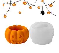 Halloween Candle Mold - Ghost & Pumpkin Silicone Mold | Pumpkin Silicone Candle Mold, Epoxy Resin Mould for Artists Art Teachers Hobbyists Craft Lovers Cement Plaster Home
