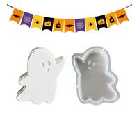 Halloween Candle Mold, Silicone Plaster Cake Mould, Reusable Mold for Clay Resin Soap Jelly Aroma Beads Pendant Making Holiday Baking Craft Gift Décor, Effortless Cleaning Process