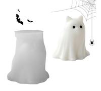 Halloween Candle Molds, Cute Silicone Resin Casting Molds for Epoxy Crafts, Reusable Moulds for Making Candles, Chocolate, Cake Decorations, Soap, Craft Supplies for Holiday Projects