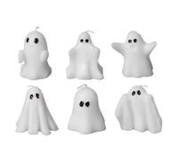 Halloween Candles Set, Cartoon Ghost Decor, Spooky Table Centerpiece, Festive Ornament Design Wax Collection for Kitchen, Living Room, Offices, Indoor Outdoor Gathering, 540g