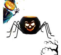 Halloween Candlestick Holders,Spider Pumpkin Seasonal Decor,Indoor Candle Holder | for Homeowners Apartment Dining Room Bedroom Study Event Planner Front Porch Garden