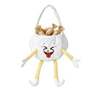 Halloween Candy Bag - Ghost Handheld Basket, Long Arm Trick Treat Pouch