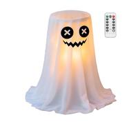Halloween Candy Bowl Stand for Porch - Halloween Ghost Decor with LED Light | Cute Festive Candy Holder for Homeowners Renters Women Courtyard Home Apartment Yard Patio Office Living Room