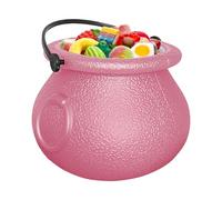 Halloween Candy Bucket, Mini Cauldron Treat Pot 2.76x1.97x2.09 inches, Decorative Trick or Treat Container Kids Adults, Spooky Party Prop for Indoor Outdoor Holiday Decor Table Cabinet Desktop Display