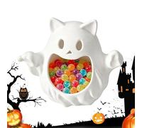 Halloween Candy Dish Ghost Cat Bowl Table Top Organizer Storage | Decorazione per Halloween, per vacanze, casa, ufficio, tavolo, camino, finestra, mensola d'ingresso, bancone
