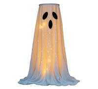 Halloween Candy Dish Light Up - adorabile portacaramelle a forma di statua fantasma con effetto | statuetta decorativa di Halloween per porta di casa, portico, cortile, giardino, bagno, cois