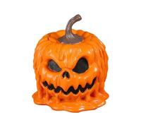 Halloween Candy Jar, Treat Canister, 7.09x5.91 inches, Pumpkin Shaped Resin with Lid, Decorative Table Centerpiece, Autumn Food Organizer Jar for Party Decor Bedroom Study Fall Seasonal Display