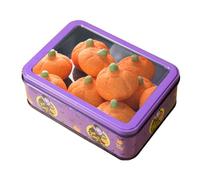 Halloween Candy Tin | Cookie Storage Box | Contenitore per biscotti Halloween | 18,6 x 13,3 x 6,7 cm robusto di stagno 180 g | Mantiene caramelle e organizzati per feste ed eventi di