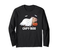 Halloween Capybara Capy Boo Maglia a Manica