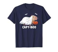 Halloween Capybara Capy Boo Maglietta