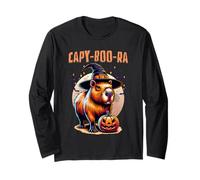 Halloween Capybara Strega Capy-Boo-Ra Maglia a Manica