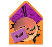 Halloween Card Harvest Moon con pipistrelli decorativo mobile