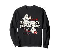 Halloween Carino Fantasma Dipartimento di Emergenza Spooky Design Felpa