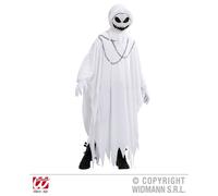 HALLOWEEN CARNEVALE COSTUME VESTITO FANTASMA MALIGNO BAMBINO 11/13 ANNI