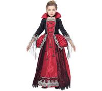 HALLOWEEN CARNEVALE COSTUME VESTITO VAMPIRA DARK BAMBINA 5/7 ANNI
