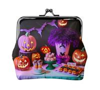 Halloween Carnevale Partito Stampato Microfibra PU Portafoglio In Pelle Bacio Blocco Mini Pouch per Rossetto Key Change Organizzazione
