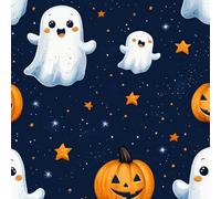 Halloween Carta da Parati Rimovibile Fantasma Zucca Stella Autoadesiva Impermeabile Ispessita Opaco Pellicola Adesivo Mobilia Decorativo Rullo Sticker per Cucina Camera da Letto Bagno 0.4x5 m