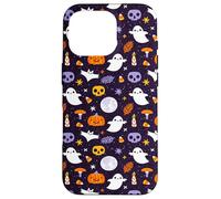 Halloween Caso zucche fantasmi strega Candy pipistrelli teschi Custodia per iPhone 16 Pro