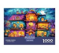 Halloween Castle Jigsaw Puzzle,1000 Pezzi Classici, Per Adulti E Bambini A Partire Da 12 Anni Giochi Rilassamento E Intelligence Perfetto Per Appassionati Di Esperti - Regalo Per Amore E Amico 70x50c