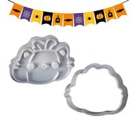 Halloween Cat Baking Cutter Mold Fondant Cookie Dough, Easy-to-Use Kitchen Embossing Animal Moulds Beginners, Ideal for Holiday Event Baking, Cheese, Chocolate, Dessert Crafting in Homes and Bakeries