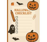 Halloween Cat Lined Notebook with Checklist - 8.5x11 Inches, 100 Pages: Spooky & Cute Lined Paper with Handy Checklist - Perfect for Work, School, and Daily Planning